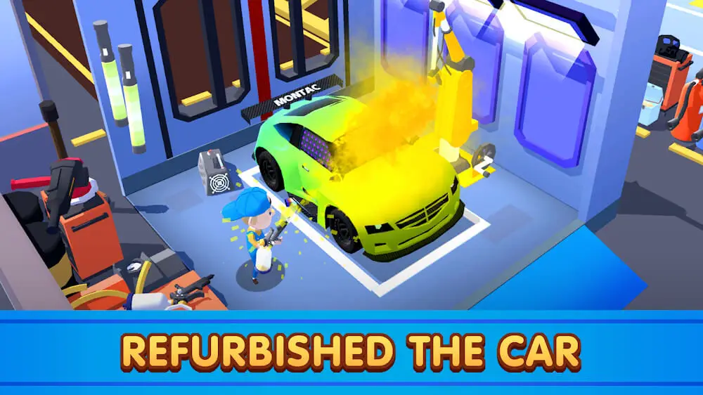 Screenshot of the Car Fix Tycoon game