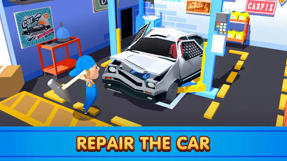 Screenshot of the Car Fix Tycoon game