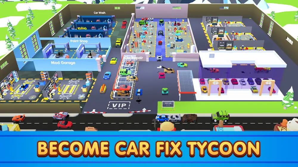 Screenshot of the Car Fix Tycoon game