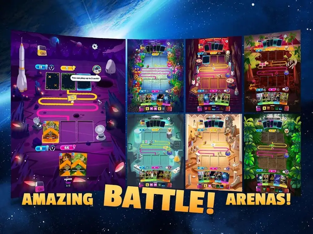 Screenshot of the Cards, Universe & Everything game