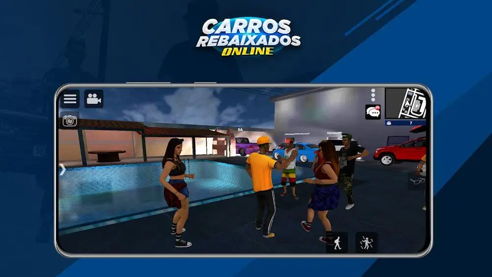 Screenshot of the Carros Rebaixados Online game