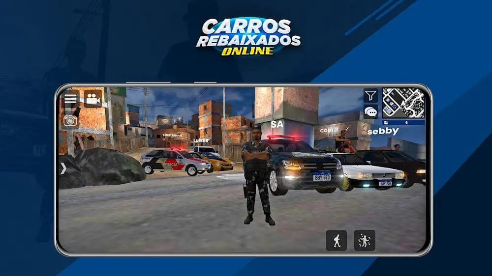 Screenshot of the Carros Rebaixados Online game
