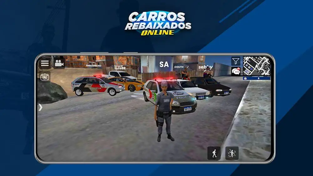Screenshot of the Carros Rebaixados Online game