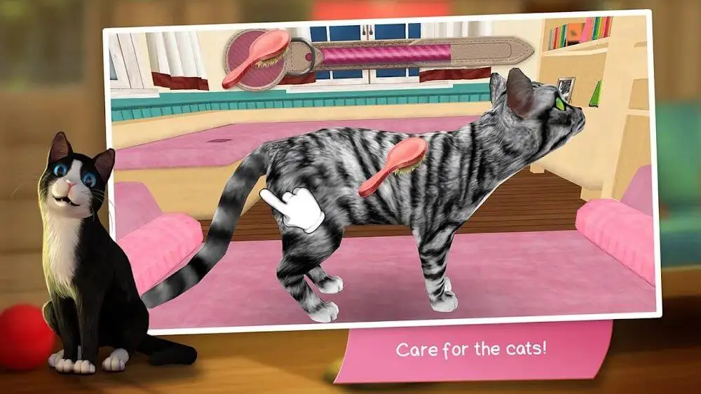 Screenshot of the CatHotel game