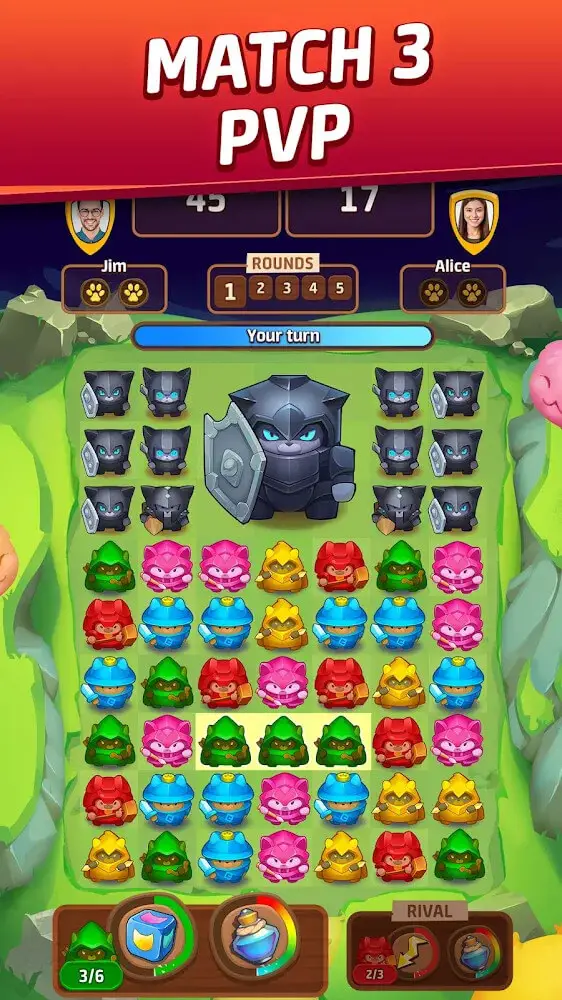 Screenshot of the Cat Force app