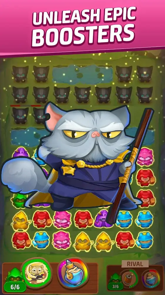 Screenshot of the Cat Force app