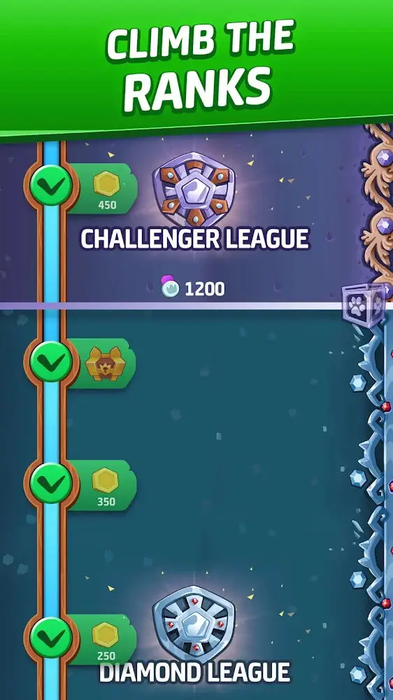 Screenshot of the Cat Force app