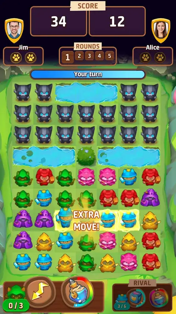 Screenshot of the Cat Force app