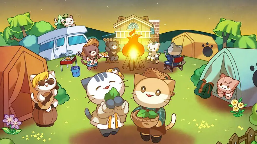 Screenshot of the Cat Forest game