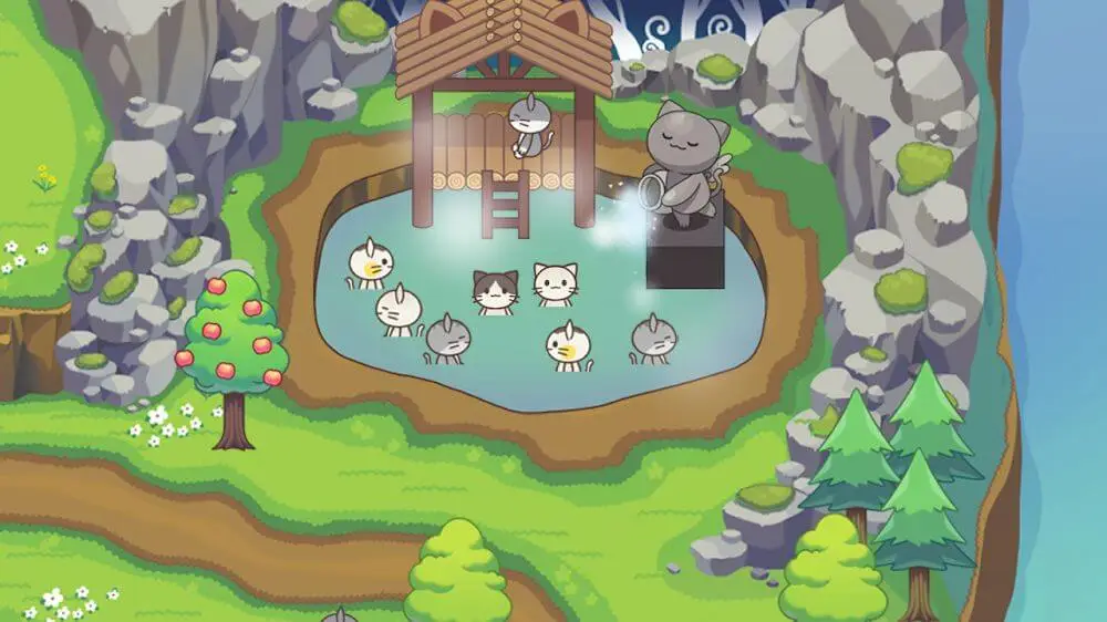 Screenshot of the Cat Forest game