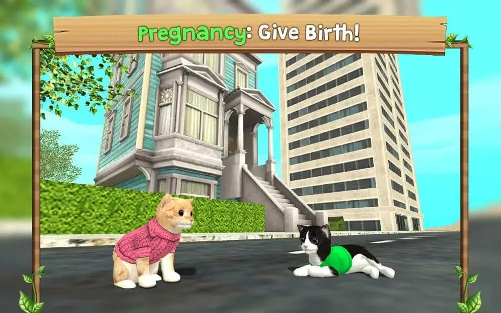 Screenshot of the Cat Sim Online game