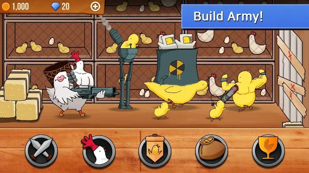 Screenshot of the Chicken VS Man game