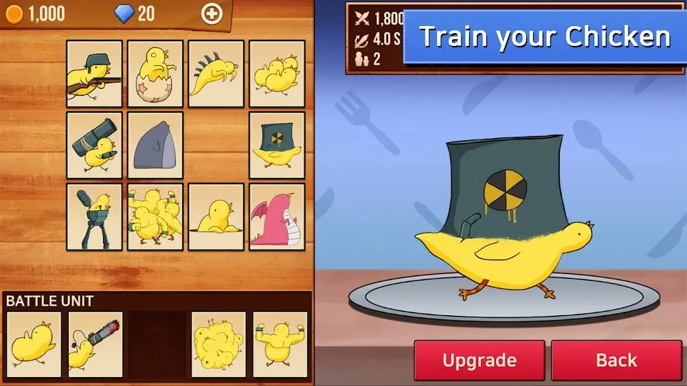 Screenshot of the Chicken VS Man game