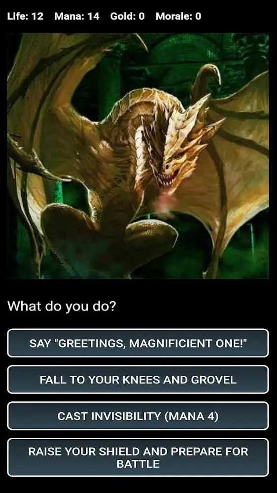 Screenshot of the Choice Game Library app