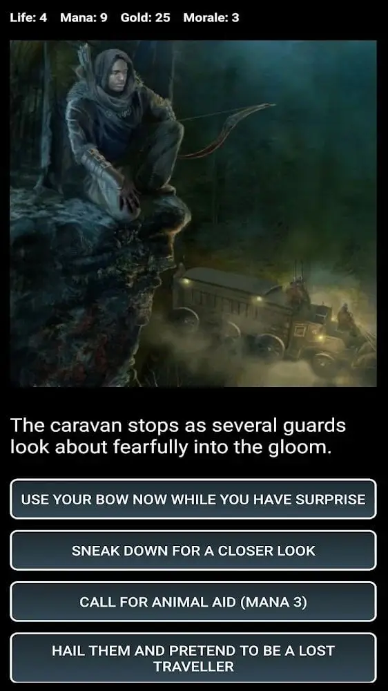 Screenshot of the Choice Game Library app