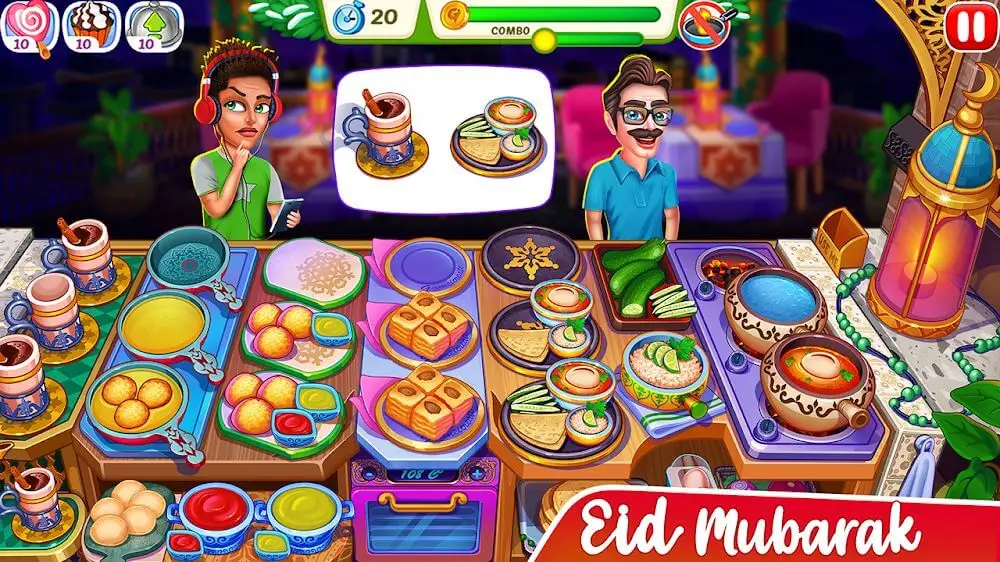Screenshot of the Christmas Cooking game