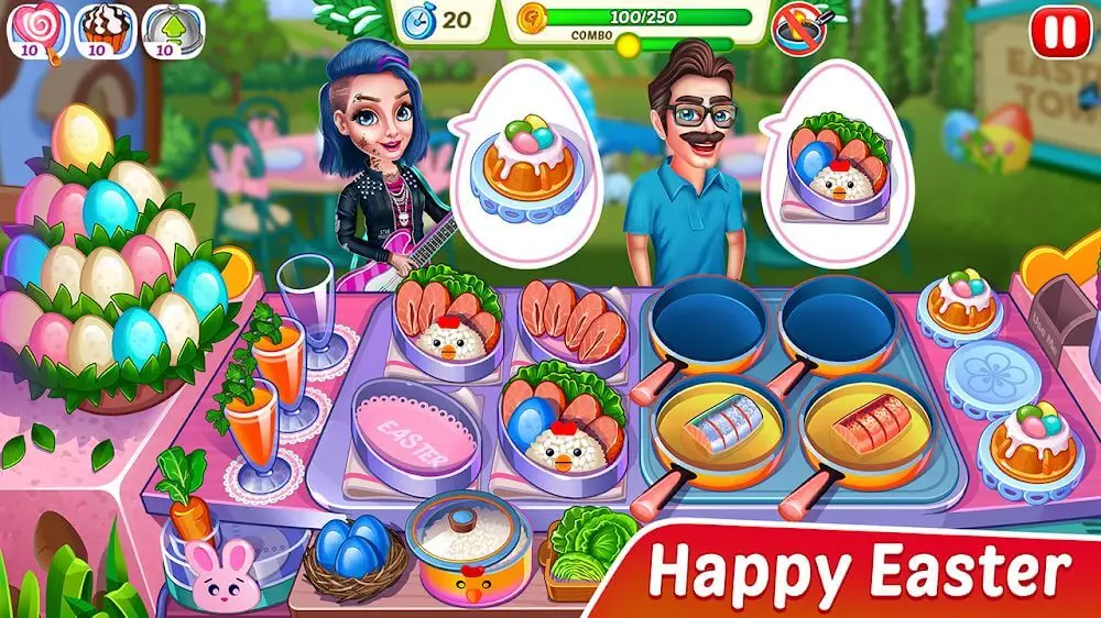 Screenshot of the Christmas Cooking game