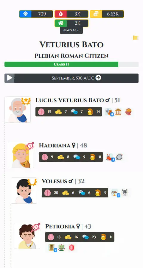Screenshot of the Citizen of Rome - Dynasty Ascendant app