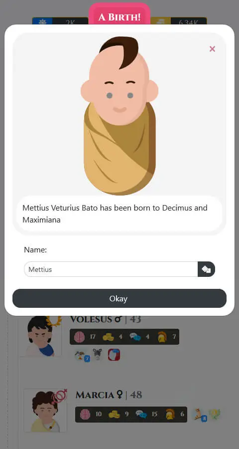 Screenshot of the Citizen of Rome - Dynasty Ascendant app