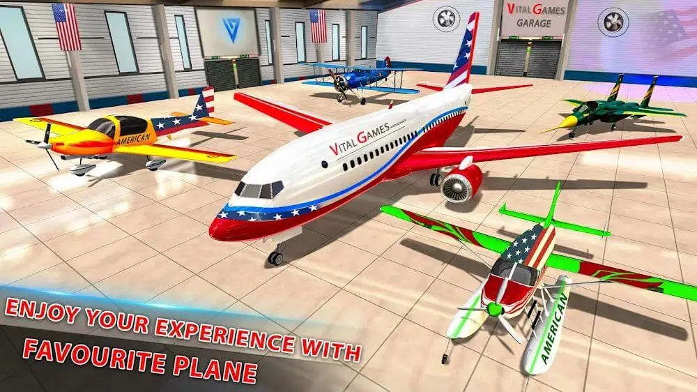 Screenshot of the City Flight Airplane Simulator game