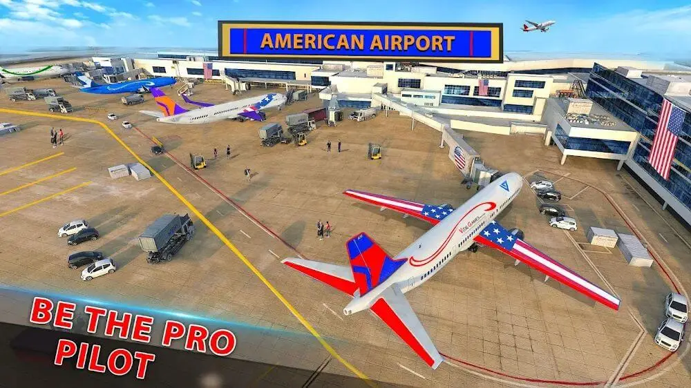 Screenshot of the City Flight Airplane Simulator game