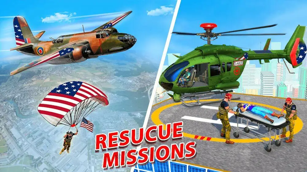 Screenshot of the City Flight Airplane Simulator game