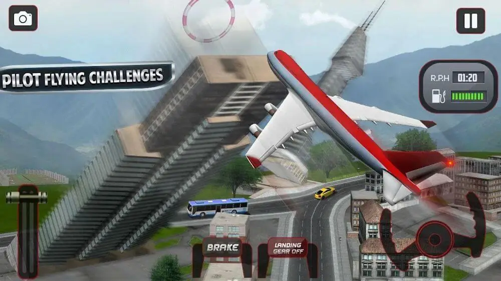 Screenshot of the City Flight Pilot game