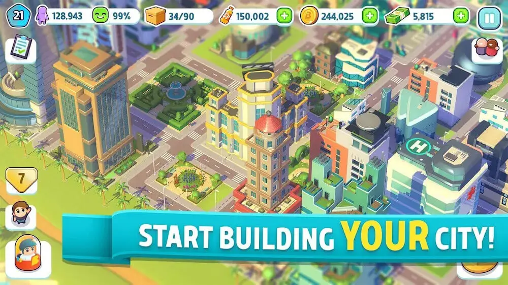 Screenshot of the City Mania game