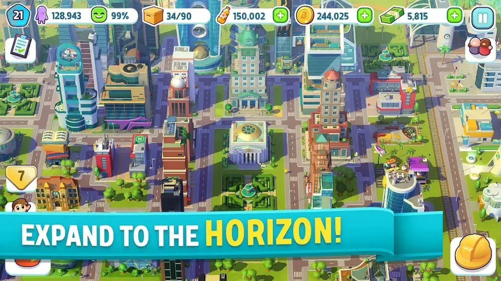 Screenshot of the City Mania game