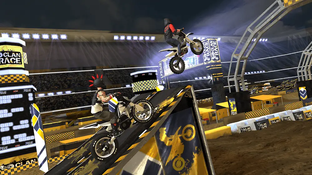 Screenshot of the Clan Race game
