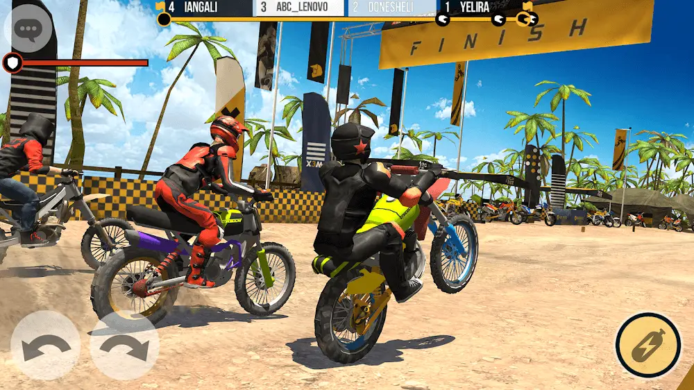Screenshot of the Clan Race game