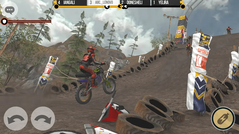 Screenshot of the Clan Race game