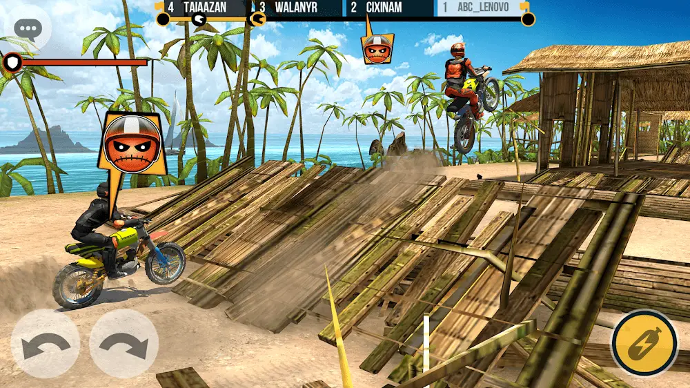 Screenshot of the Clan Race game