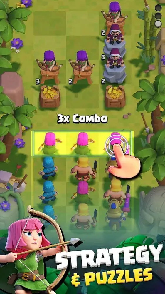 Screenshot of the Clash Quest app