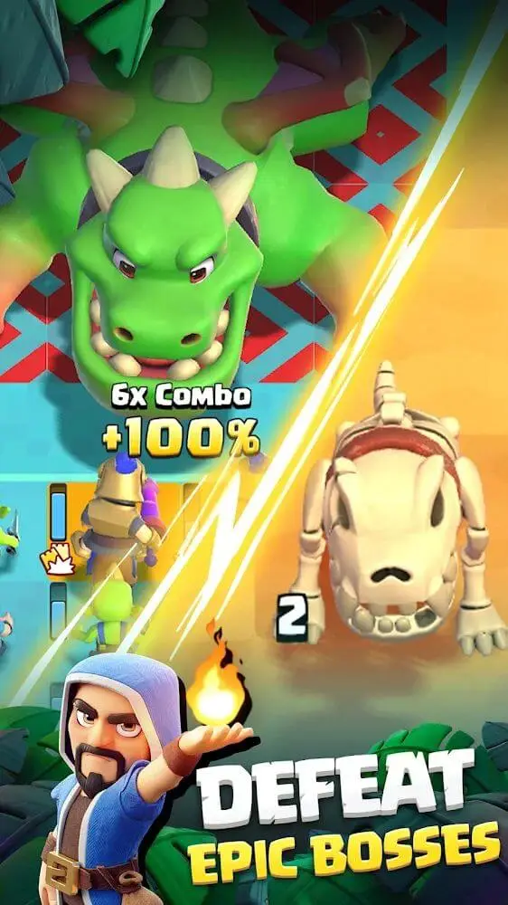 Screenshot of the Clash Quest app