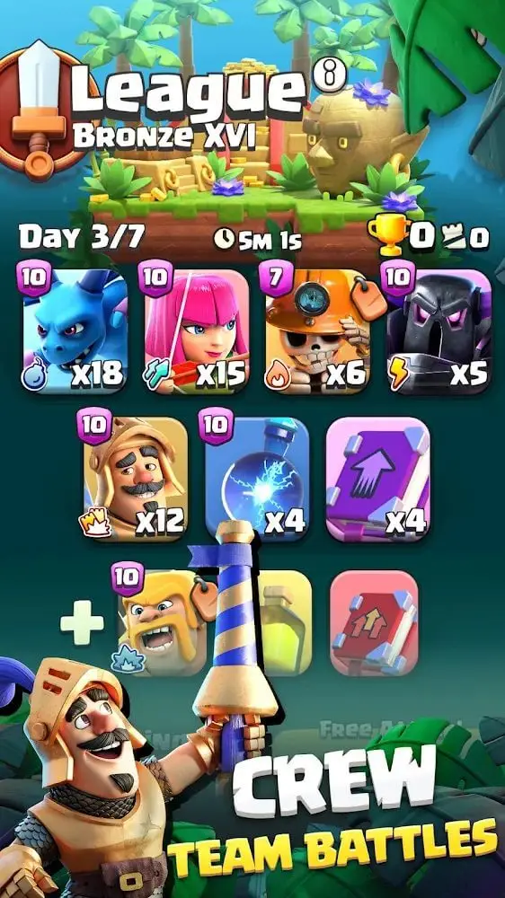 Screenshot of the Clash Quest app