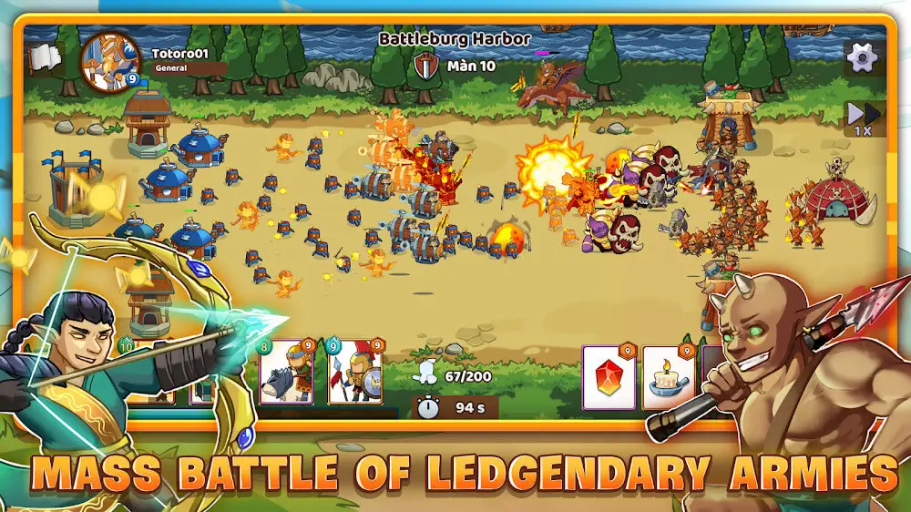 Screenshot of the Clash of Legions game