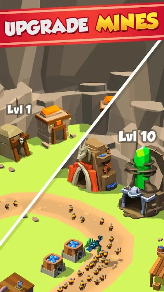Screenshot of the Clicker Tycoon Idle Mining app
