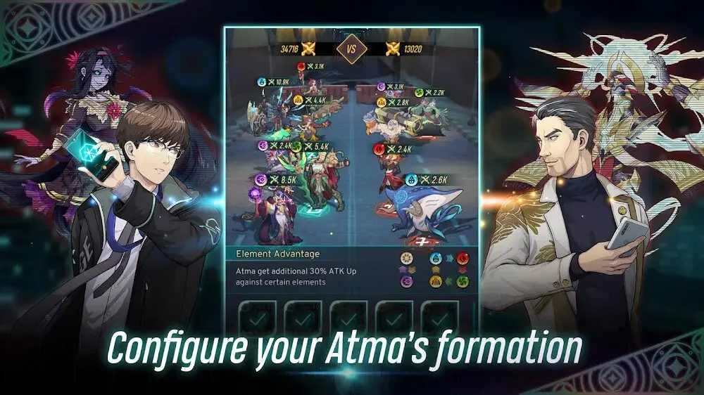Screenshot of the Code Atma game