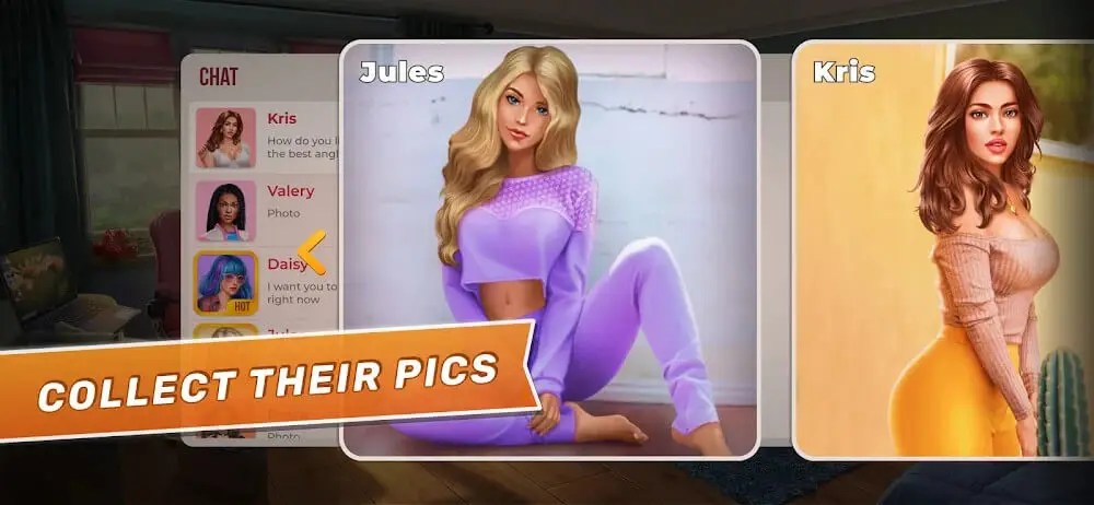 Screenshot of the College Love Game game