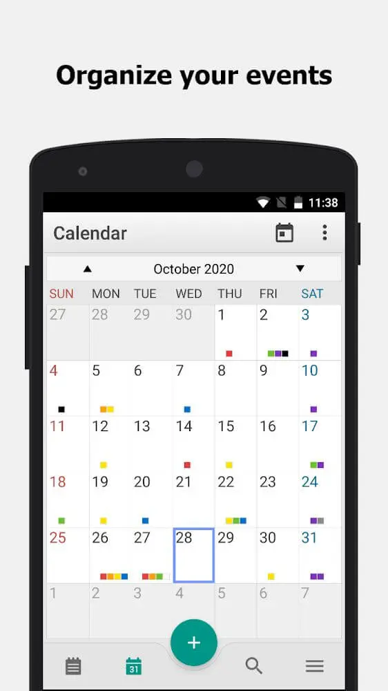 Screenshot of the ColorNote Notepad Notes app