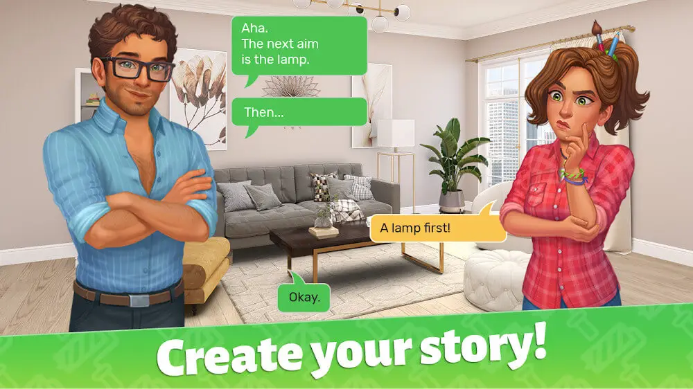 Screenshot of the Color House - Redecor Makeover game