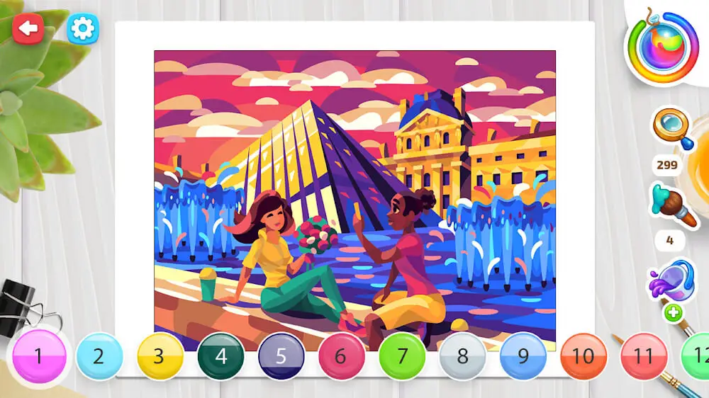 Screenshot of the Color House - Redecor Makeover game