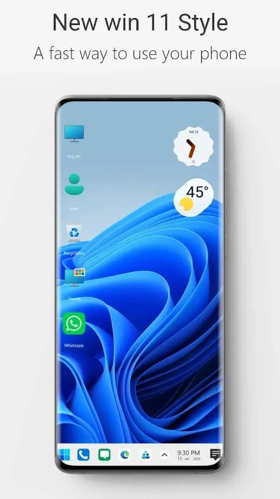 Screenshot of the Computer Launcher 2 app