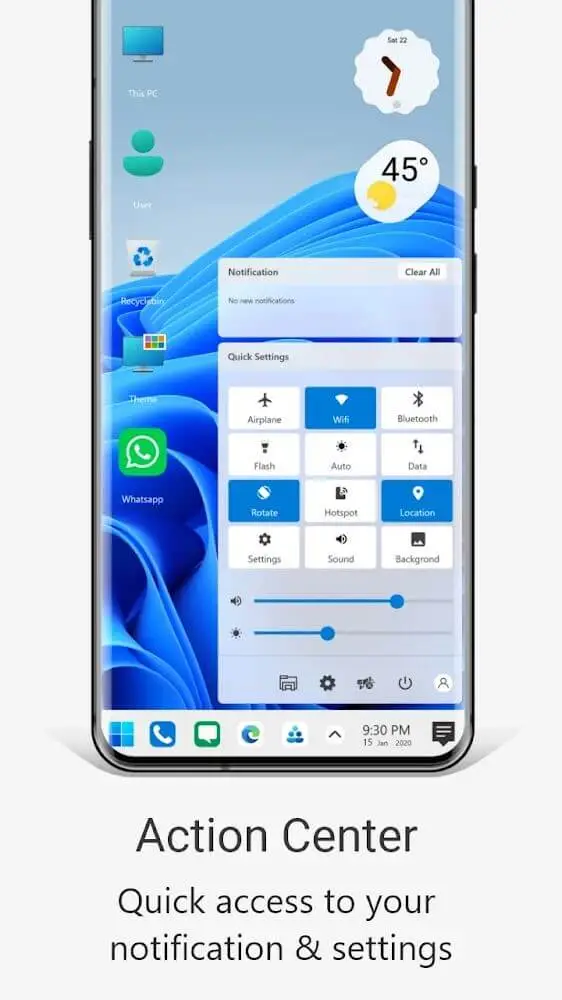 Screenshot of the Computer Launcher 2 app
