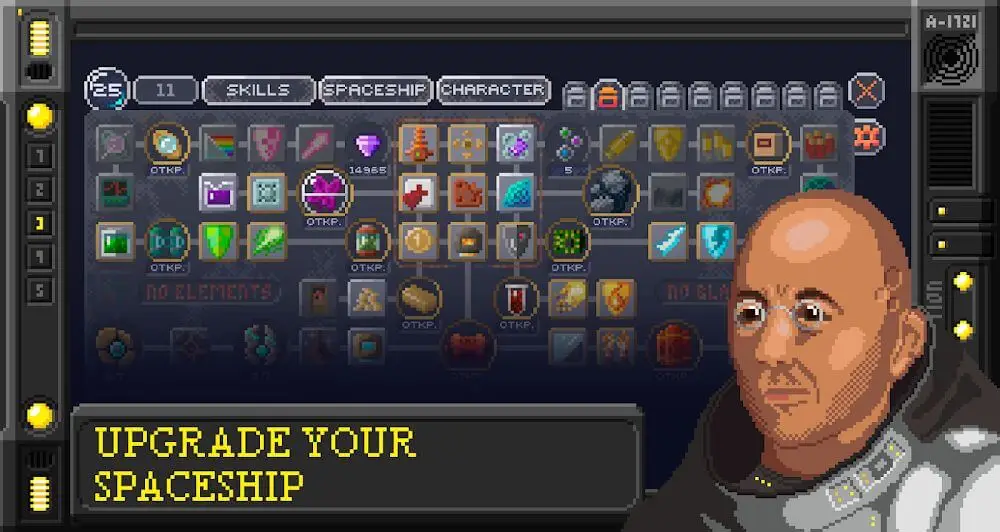 Screenshot of the Constellation Eleven game