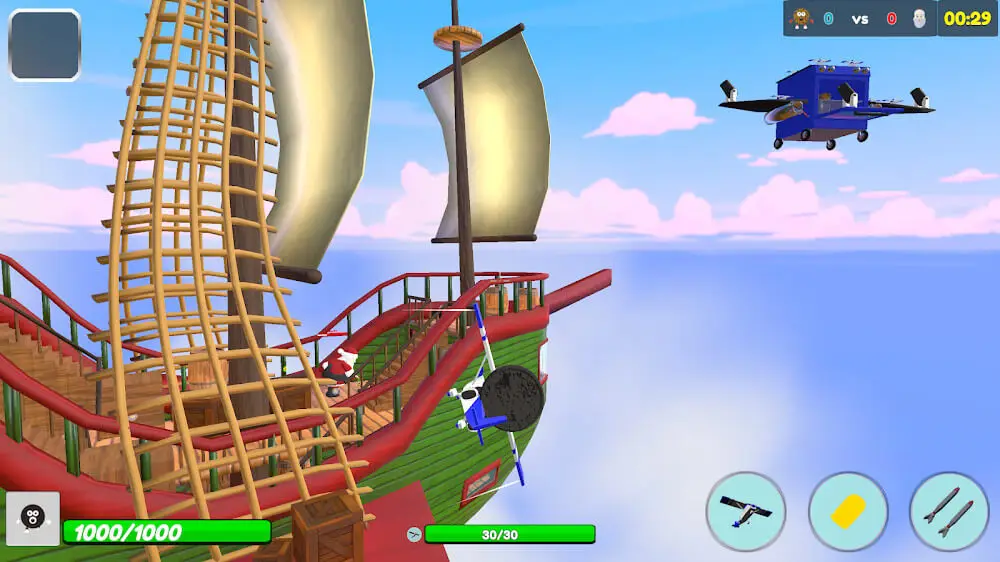 Screenshot of the Cookies vs. Claus game