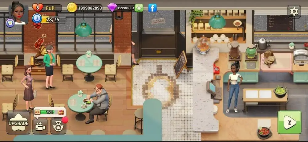 Screenshot of the Cooking Confidential game