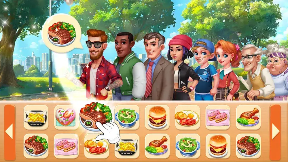 Screenshot of the Cooking Frenzy game