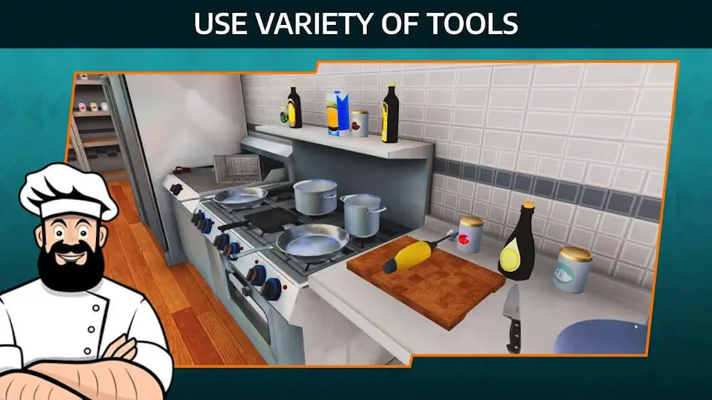 Screenshot of the Cooking Simulator Mobile game